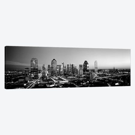 Night, Dallas, Texas, USA Canvas Print #PIM15195} by Panoramic Images Art Print