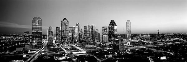 Urban: Night, Dallas, Texas, USA by Panoramic Images
