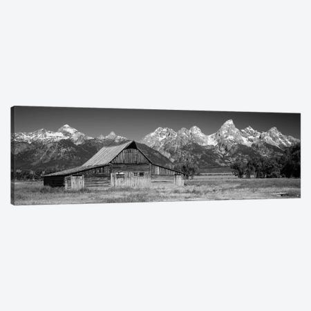 Old Barn On A Landscape, Grand Teton National Park, Wyoming, USA Canvas Print #PIM15197} by Panoramic Images Canvas Print