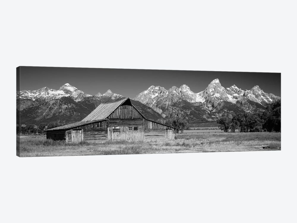 Old Barn On A Landscape, Grand Teton National Park, Wyoming, USA by Panoramic Images 1-piece Canvas Print