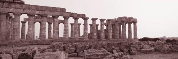 Ancient Ruins: Acropolis Selinunte Archeological Park Italy by Panoramic Images