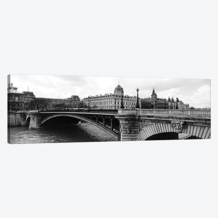 Pont Notre-Dame Over Seine River, Palais De Justice, La Conciergerie, Paris, Île-de-France, France Canvas Print #PIM15204} by Panoramic Images Canvas Art Print