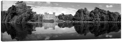 Reflection Of A Castle In Water, Johnstown Castle, County Wexford, Republic Of Ireland Canvas Art Print - Ireland Art