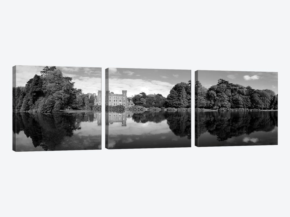 Reflection Of A Castle In Water, Johnstown Castle, County Wexford, Republic Of Ireland by Panoramic Images 3-piece Art Print