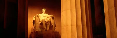 Night, Lincoln Memorial, Washington DC, District Of Columbia, USA by Panoramic Images canvas print