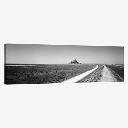 Road Passing Through A Landscape, Mont Saint-Michel, Normandy, France Canvas Print #PIM15212} by Panoramic Images Canvas Print