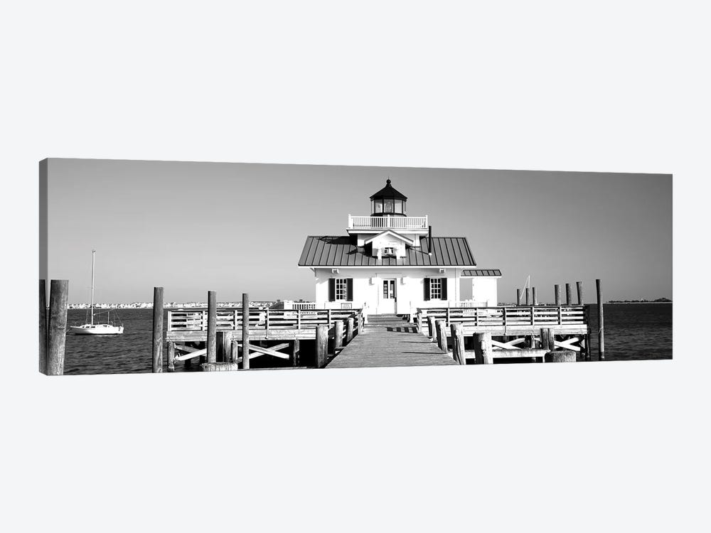 Roanoke Marshes Lighthouse, Outer Banks, North Carolina, USA by Panoramic Images 1-piece Canvas Print