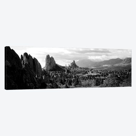 Rock Formations On A Landscape, Garden Of The Gods, Colorado Springs, Colorado, USA Canvas Print #PIM15215} by Panoramic Images Canvas Art