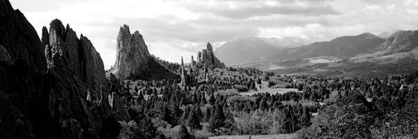 Rock Formations On A Landscape, Garden Of The Gods, Colorado Springs, Colorado, USA