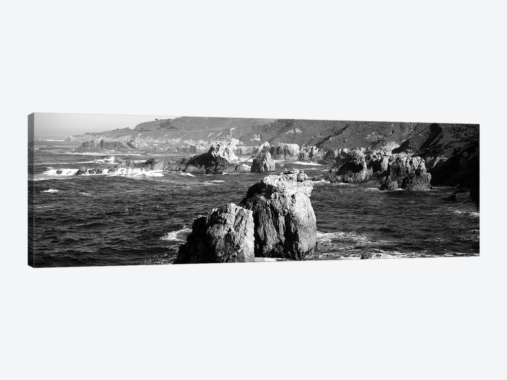 Rock Formations On The Beach, Big Sur, Garrapata State Beach, Monterey Coast, California, USA by Panoramic Images 1-piece Canvas Art Print