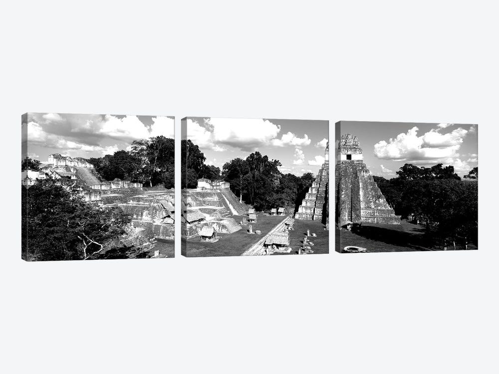 Ruins Of An Old Temple, Tikal, Guatemala by Panoramic Images 3-piece Canvas Art