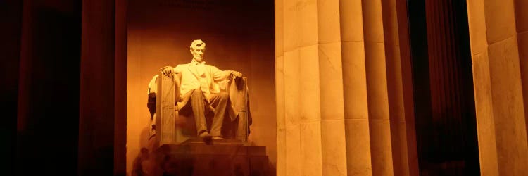 Night, Lincoln Memorial, Washington DC, District Of Columbia, USA