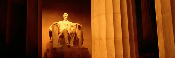 Washington, D.C.: Night, Lincoln Memorial, Washington DC, District Of Columbia, USA by Panoramic Images