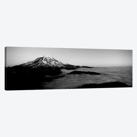 Sea Of Clouds With Mountains In The Background, Mt. Rainier, Pierce County, Washington State, USA Canvas Print #PIM15225} by Panoramic Images Art Print