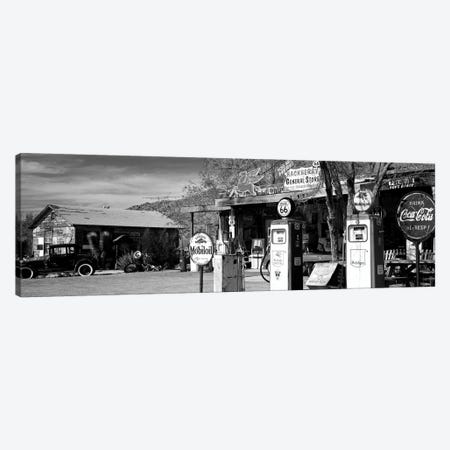 Store With A Gas Station On The Roadside, Route 66, Hackenberry, Arizona, USA Canvas Print #PIM15239} by Panoramic Images Canvas Art Print