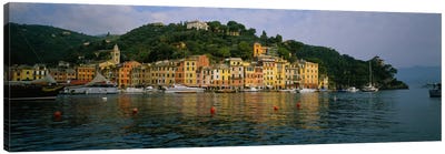 Shoreline Architecture, Portofino, Liguria, Italy Canvas Art Print - Italy Art