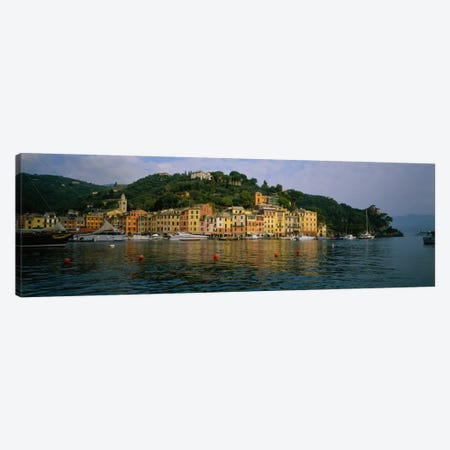 Shoreline Architecture, Portofino, Liguria, Italy Canvas Print #PIM1523} by Panoramic Images Canvas Artwork