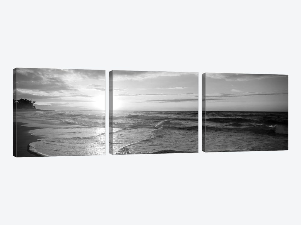 Sunset Over The Sea by Panoramic Images 3-piece Canvas Print