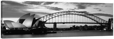Sydney Harbour Bridge At Sunset, Sydney, Australia Canvas Art Print - Bridge Art