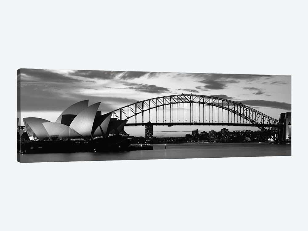 Leinwand-Bilder Wandbild Canvas Kunstdruck 125x50 Sydney Brücke Stadt Skyline 