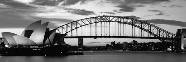 Australia: Sydney Harbour Bridge At Sunset, Sydney, Australia by Panoramic Images