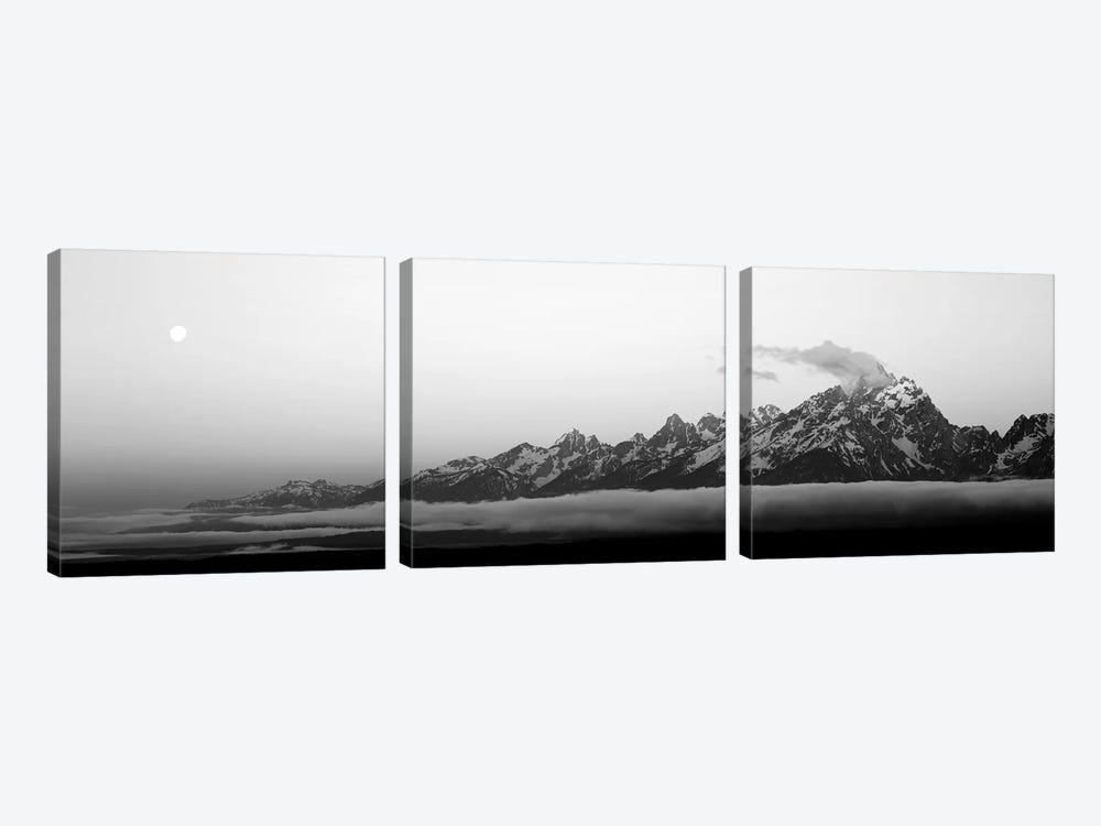 Teton Range Grand Teton National Park WY USA by Panoramic Images 3-piece Canvas Artwork