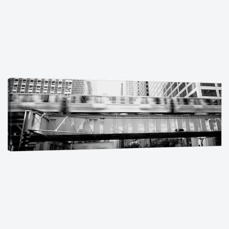 The El Elevated Train Chicago Il Canvas Print #PIM15254} by Panoramic Images Canvas Art