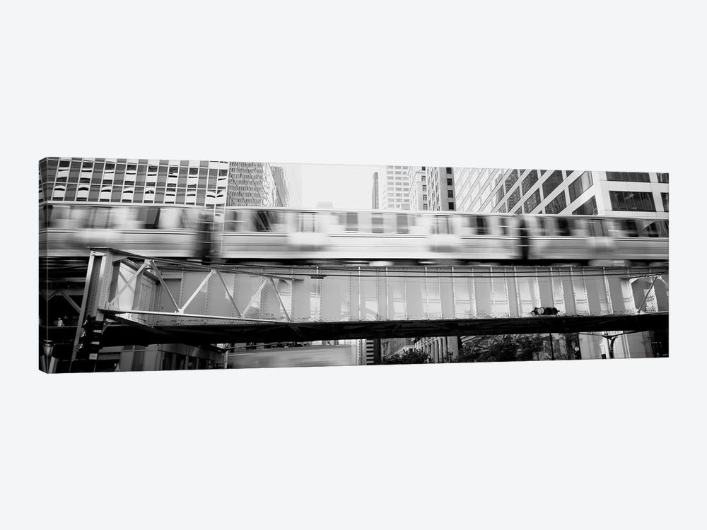 The El Elevated Train Chicago Il by Panoramic Images 1-piece Canvas Art