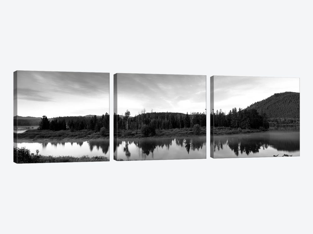 USA, Wyoming, Grand Teton Park, Ox Bow Bend by Panoramic Images 3-piece Canvas Art Print