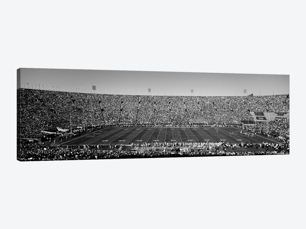 View Of A Football Stadium Full Of Spectators, Los Angeles Memorial Coliseum, City Of Los Angeles, California, USA by Panoramic Images 1-piece Canvas Wall Art