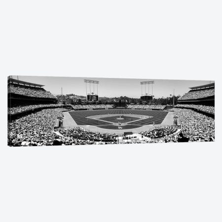 View Of Spectators Watching A Baseball Match, Dodgers Vs. Angels, Dodger Stadium, Los Angeles, California, USA Canvas Print #PIM15264} by Panoramic Images Canvas Print
