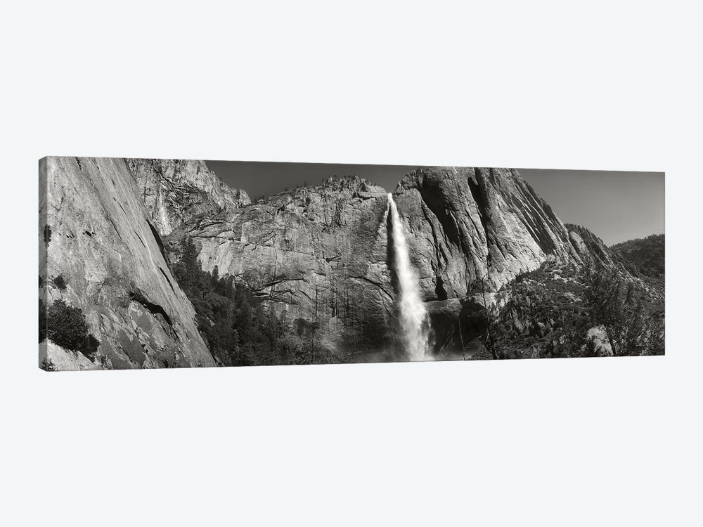 Water Falling From Rocks In A Forest, Bridalveil Fall, Yosemite Valley, Yosemite National Park, California, USA by Panoramic Images 1-piece Canvas Print