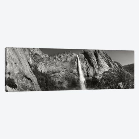 Water Falling From Rocks In A Forest, Bridalveil Fall, Yosemite Valley, Yosemite National Park, California, USA Canvas Print #PIM15266} by Panoramic Images Art Print