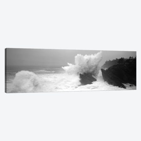 Waves Breaking On The Coast, Shore Acres State Park, Oregon, USA Canvas Print #PIM15268} by Panoramic Images Canvas Art