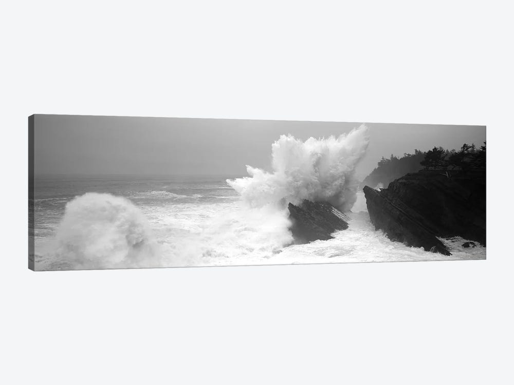 Waves Breaking On The Coast, Shore Acres State Park, Oregon, USA by Panoramic Images 1-piece Canvas Art Print
