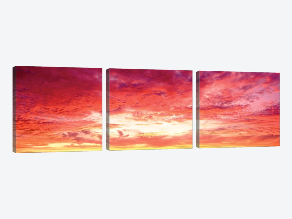 Brazil, Atlantic, Sunset by Panoramic Images 3-piece Canvas Art