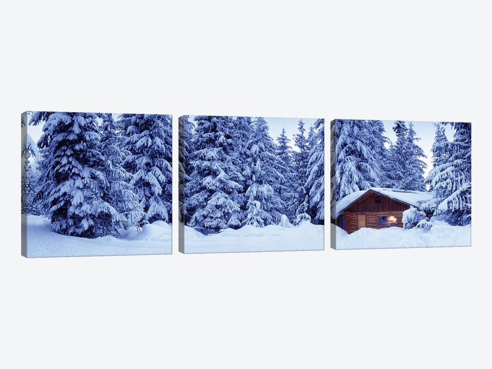 Lost Lake Cabin, British Columbia, Canada by Panoramic Images 3-piece Canvas Art Print