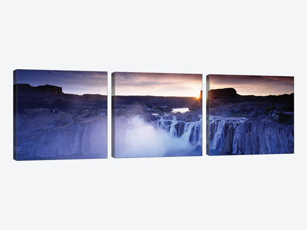 Shoshone Falls, Snake River, ID, USA by Panoramic Images 3-piece Canvas Art