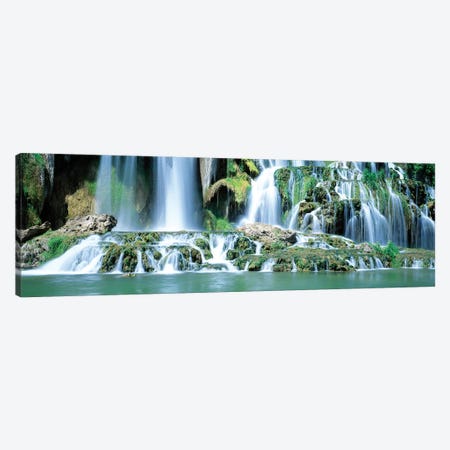 Snake River Waterfall Bonneville County ID USA Canvas Print #PIM15278} by Panoramic Images Canvas Art Print