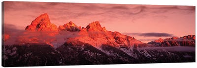 Sunrise, Teton Range, Grand Teton National Park, Wyoming, USA Canvas Art Print - Grand Teton