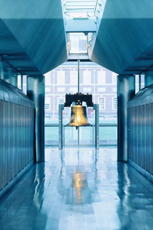 Liberty Bell Hanging In A Corridor, Independence Hall, Philadelphia, PA, USA by Panoramic Images wall art