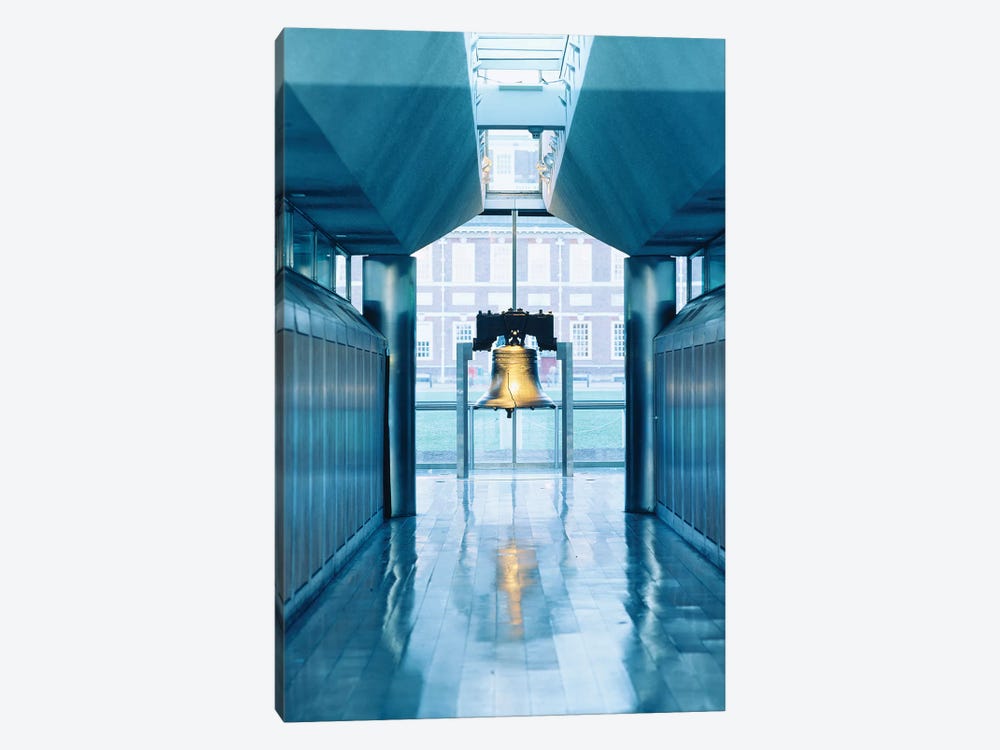 Liberty Bell Hanging In A Corridor, Independence Hall, Philadelphia, PA, USA by Panoramic Images 1-piece Canvas Art Print