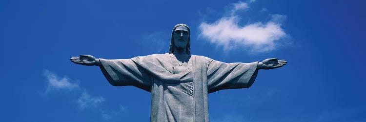 Low Angle View Of The Christ The Redeemer Statue, Corcovado, Rio De Janeiro, Brazil