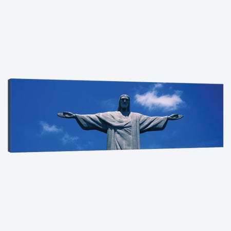 Low Angle View Of The Christ The Redeemer Statue, Corcovado, Rio De Janeiro, Brazil Canvas Print #PIM15285} by Panoramic Images Canvas Print