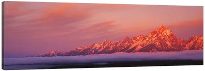 Teton Range, Grand Teton National Park, Wyoming, USA Canvas Art Print - Rocky Mountain Art
