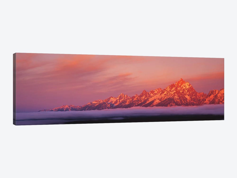 Teton Range, Grand Teton National Park, Wyoming, USA by Panoramic Images 1-piece Canvas Print