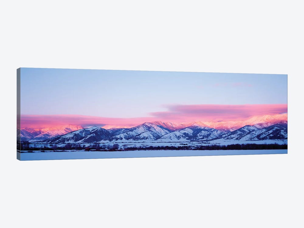 Bridger Mountains, Sunset, Bozeman, MT, USA by Panoramic Images 1-piece Canvas Art