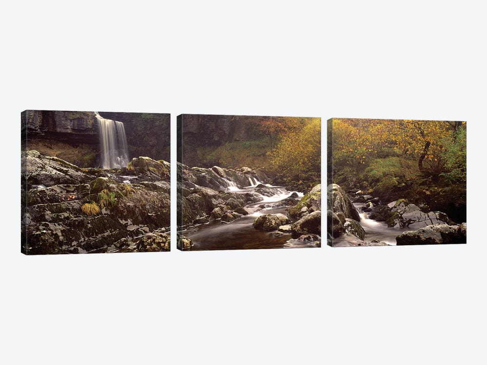 Water Falling On Rocks, Thornton Force, Ingleton, Yorkshire Dales, Yorkshire, England, U.K. by Panoramic Images 3-piece Art Print