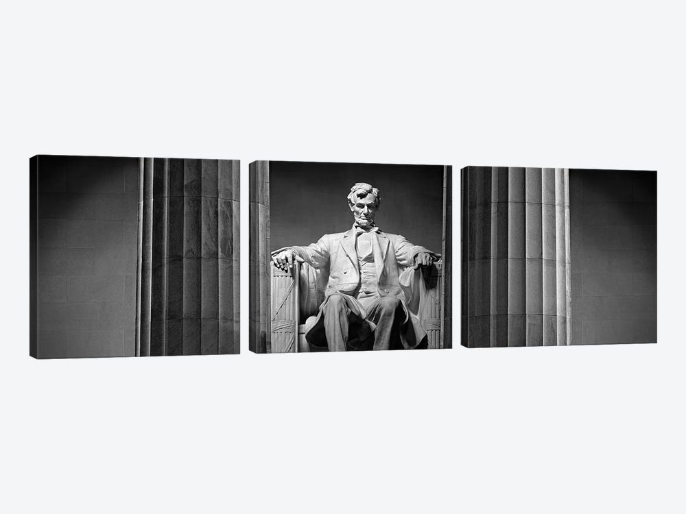 Lincoln Memorial, Washington DC, USA by Panoramic Images 3-piece Canvas Art Print