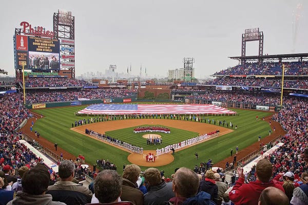 Philadelphia: Opening Day 2008 Ceremonies At Citizen Bank Park Philadelphia, PA, USA by Panoramic Images